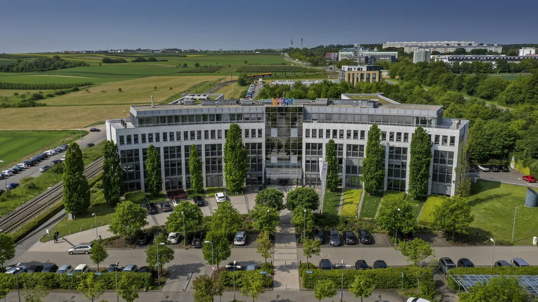 Verlagshaus der VRM aus der Luft